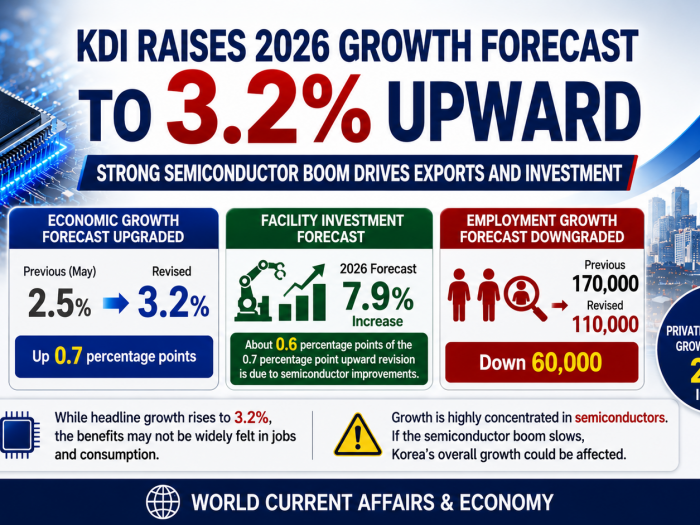 South Korea’s economic growth outlook for this year has been significantly upgraded.